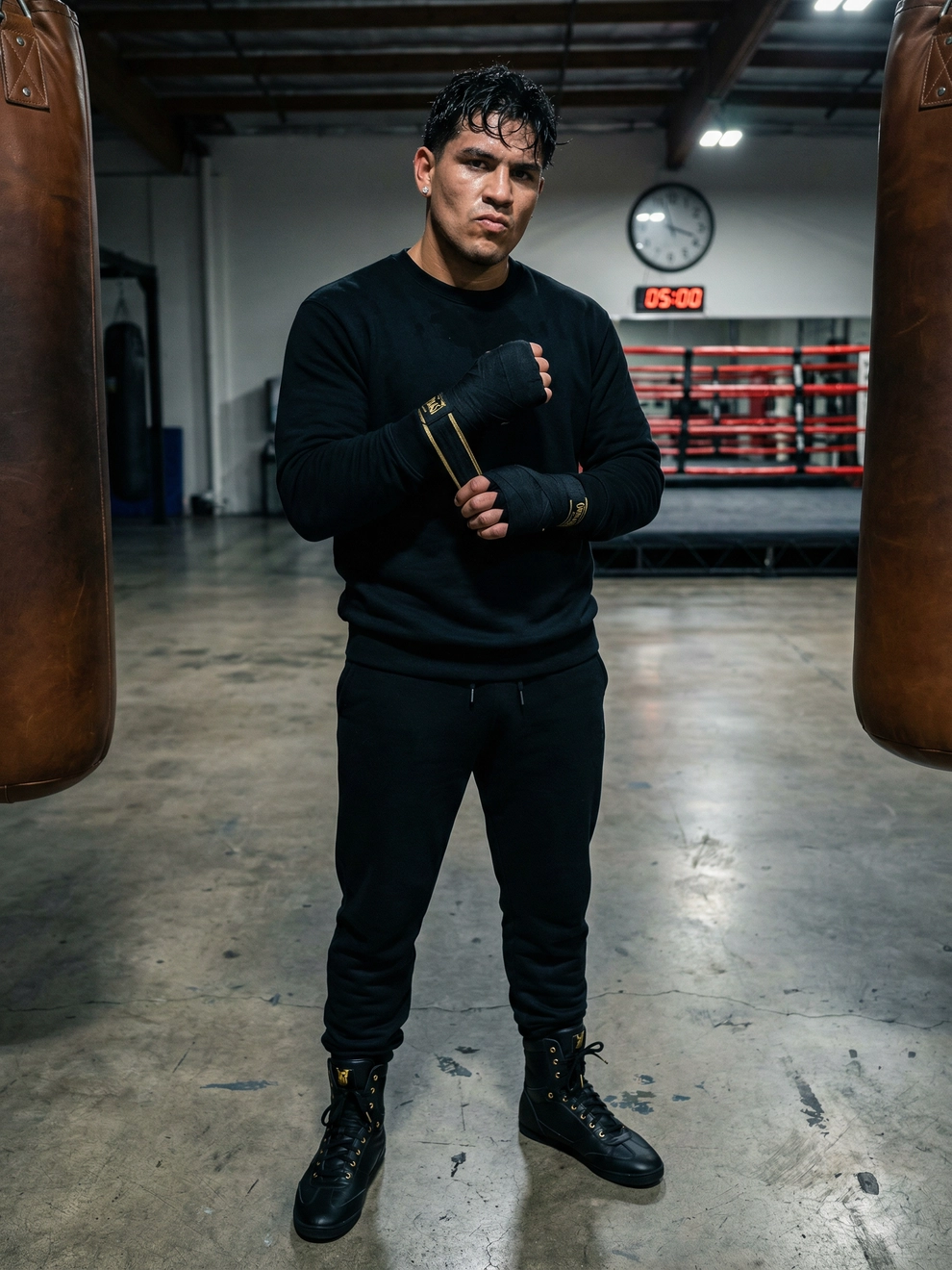 Photorealistic on-model full body photo — gym influencer — created with ANZURES