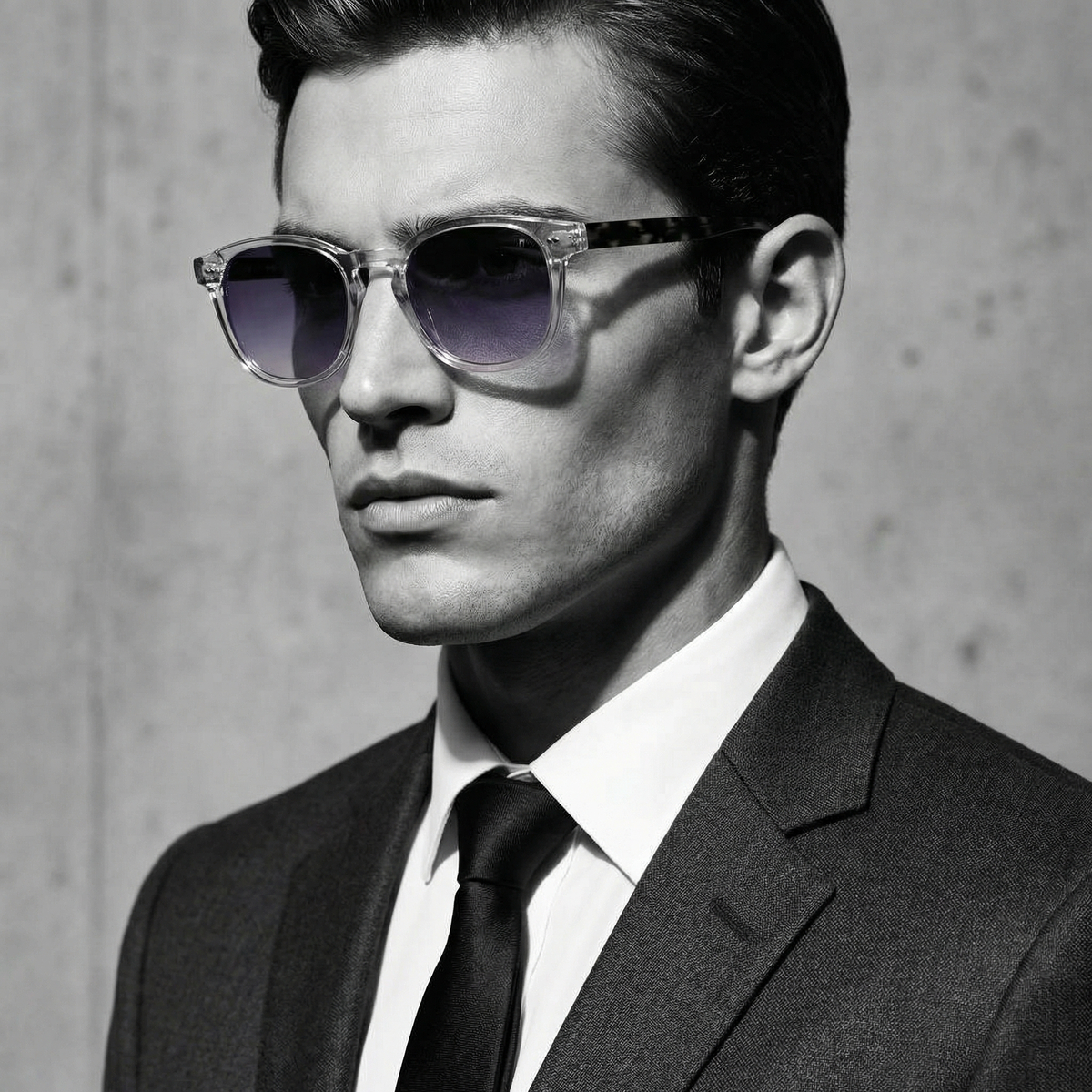 Photorealistic on-model photo created with ANZURES — daytime street style