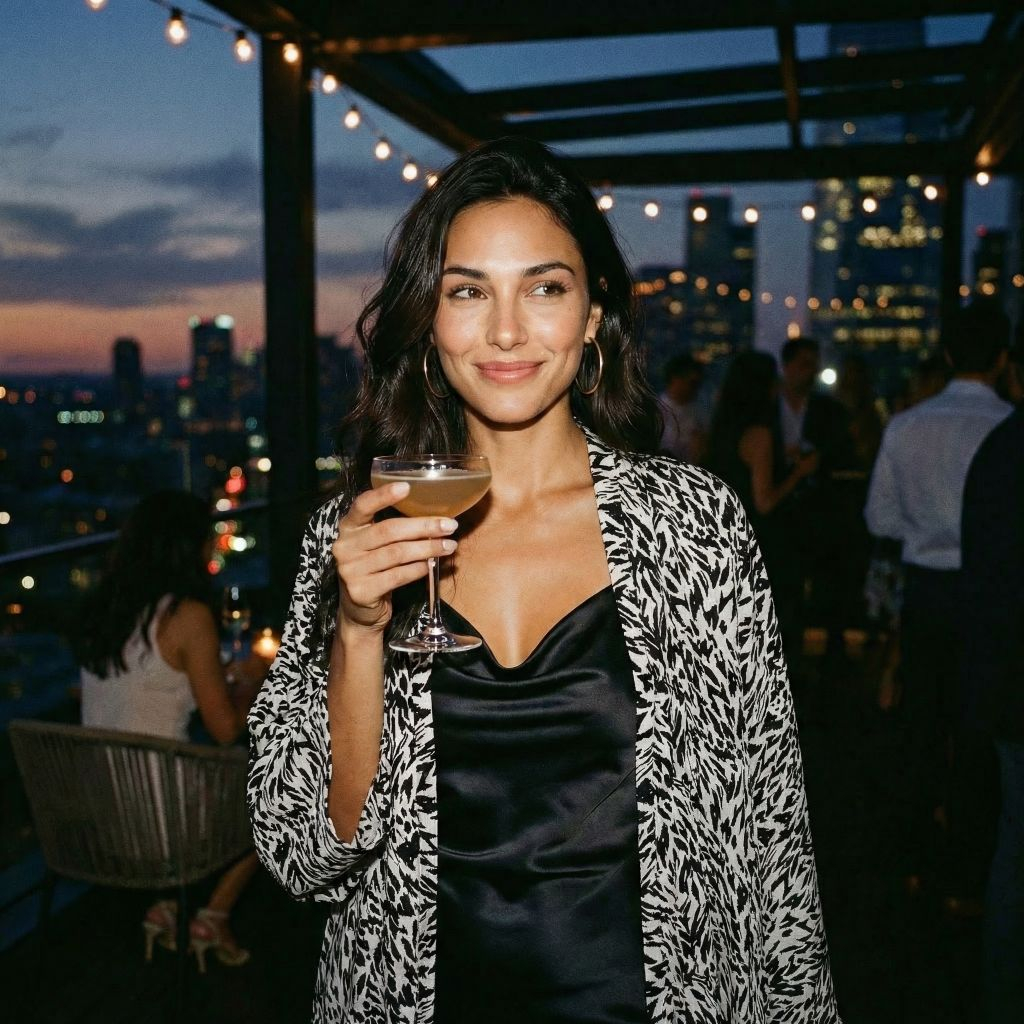 Photorealistic on-model photo created with ANZURES — influencer-style candid