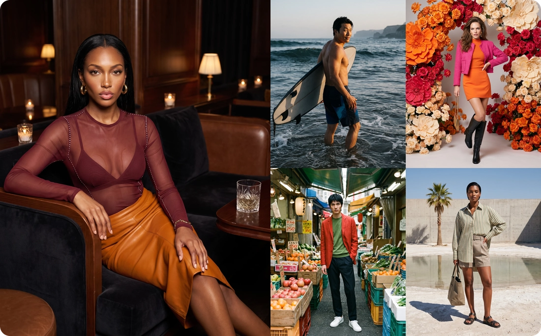 Cinco ejemplos de la colección ampliada de Looks de ANZURES
